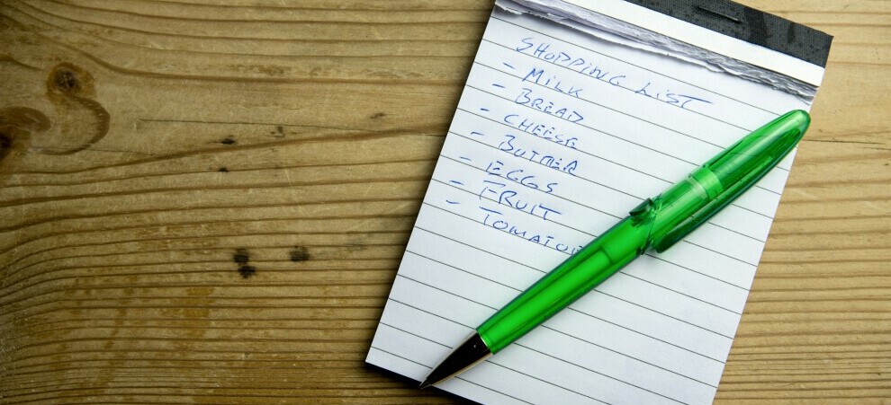 grocery list